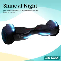 GOTRAX Nova Pro 悬浮滑板,配备 6.5 英寸车轮,双 200W 电机,最高时速可达 6.2 英里 1 份