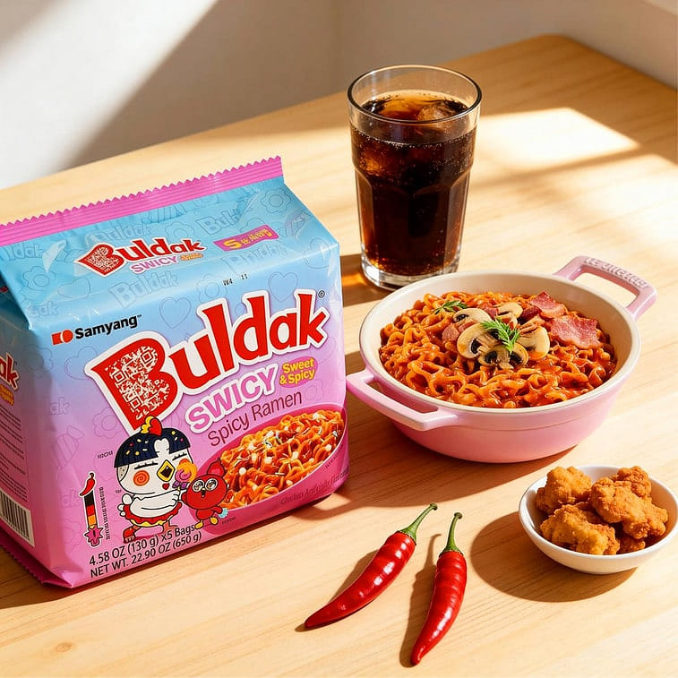 Samyang Buldak Fire Noodles 3- Combo Pack - 2kg 1 box