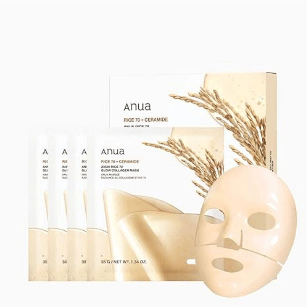 Rice 70 Glow Collagen Mask 4pcs 1 each