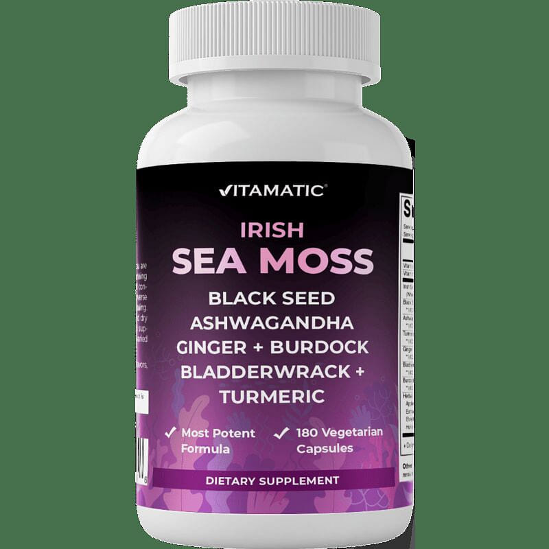 Sea Moss 3000mg with Black Seed - 180 Veg Capsules 1 phần