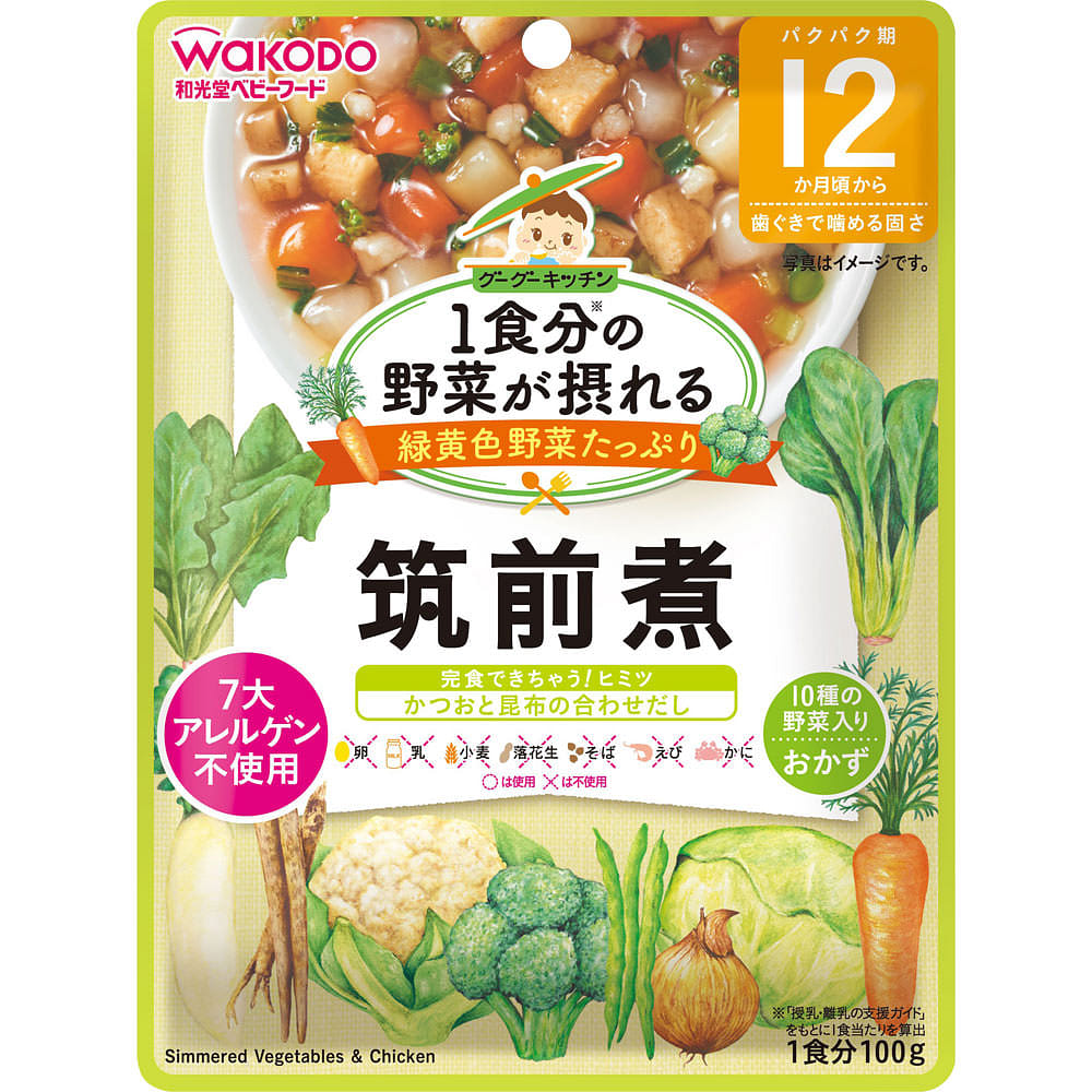 Wakodo Vegetable Chikuzenni 100g 1 개