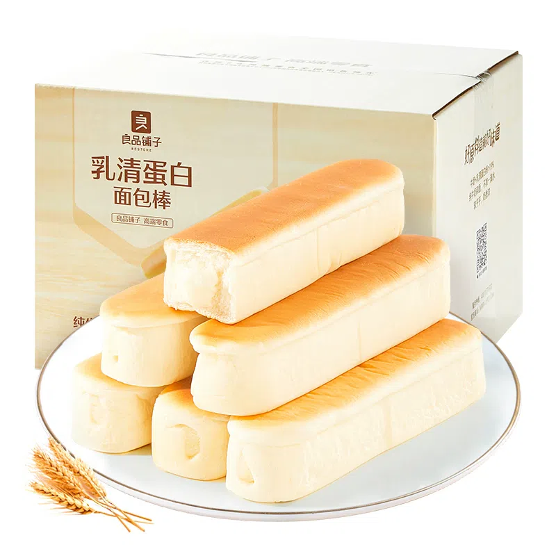 良品铺子 乳清蛋白面包棒 500g 500 克