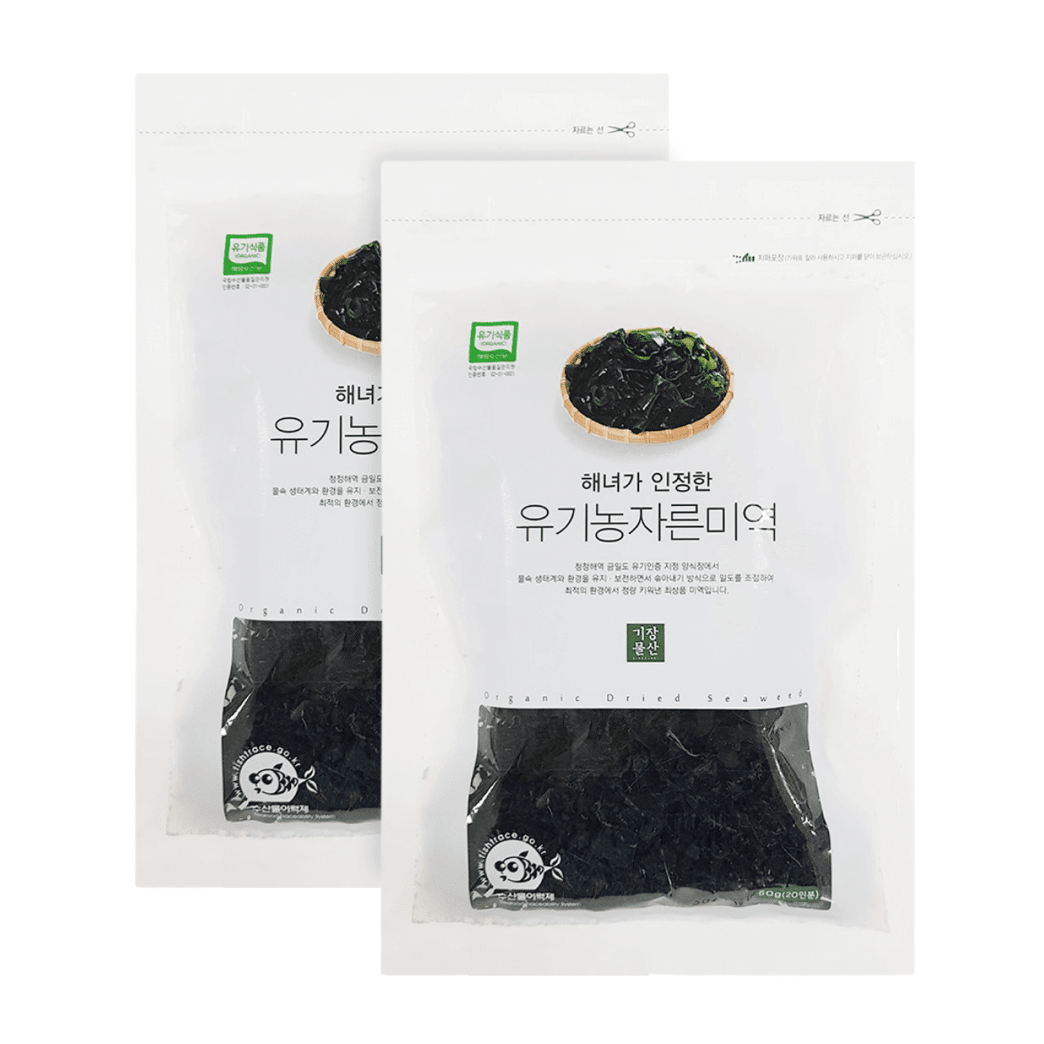 Gijangmulsan Organic Cut Seaweed (Pack of 2) 100 กรัม