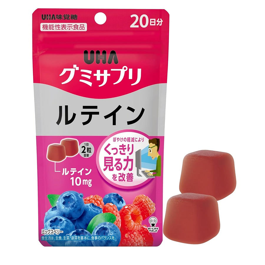 UHA Mikakutou Gummy Supplements Lutein 1 pack