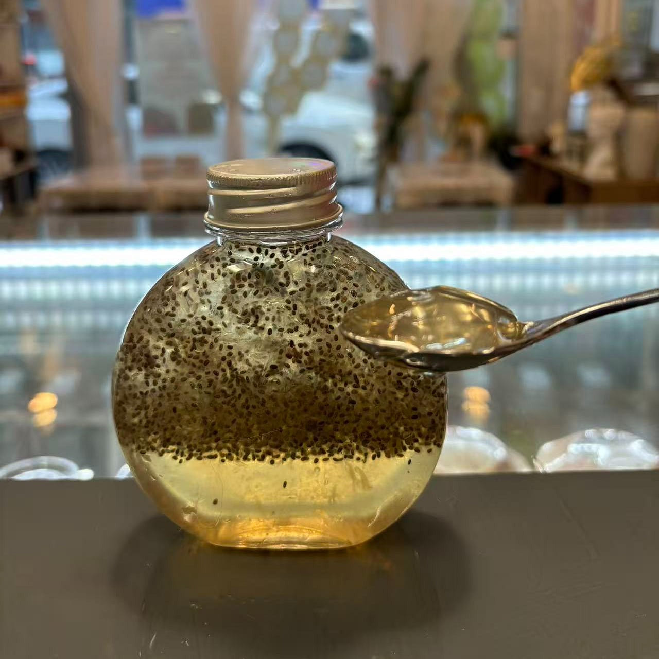 Taiwan lemon honey Aiyu Seeds Drink 400ml 1 each