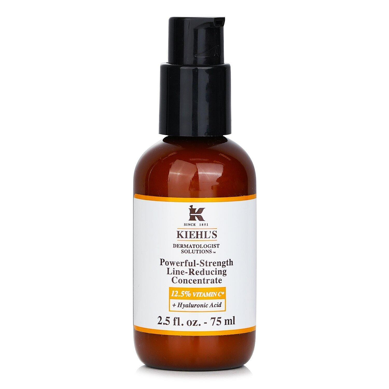 Kiehl's Dermatologist Solutions Powerful-Strength Line-Reducing Concentrate (With .% Vitamin C + Hyaluronic Acid) S/ 75ml/2.5oz 75 밀리리터