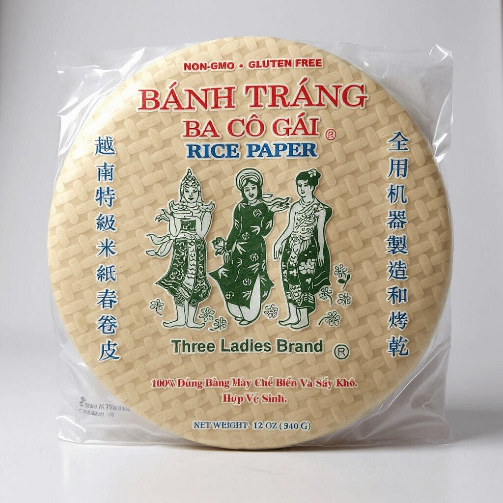 Three Ladies Brand Rice Paper Banh Trang size 25cm 340 그램