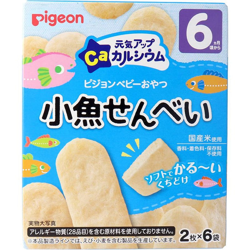 PIGEON Fish Rice Cake Baby Teething Biscuit 1 개