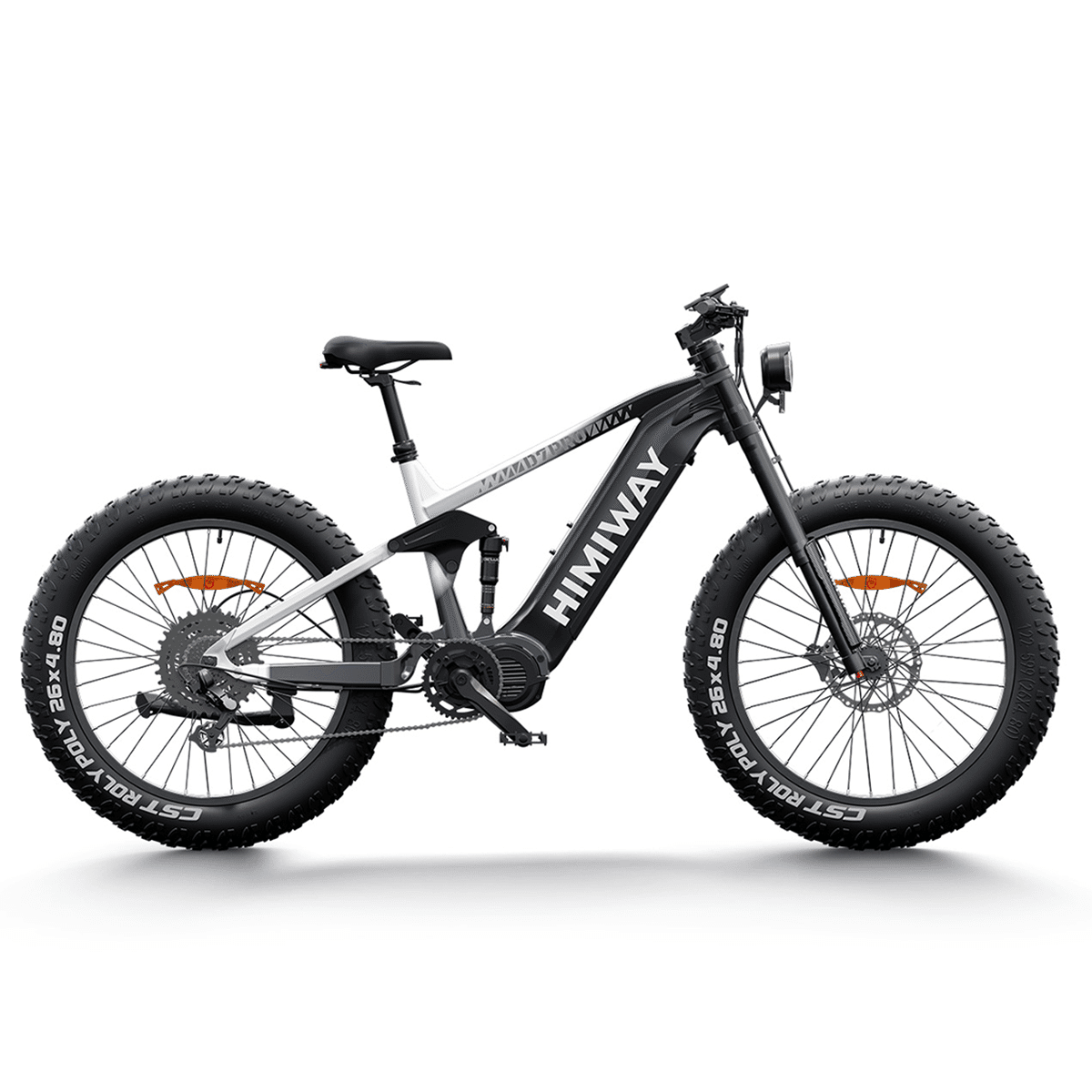 Himiway D7 Pro (Upgraded) | Full Suspension Electric Bike D7 PRO/ Black & White 1 개