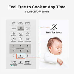 700W台式微波炉 触控面板 带儿童锁 带节能模式 1 份