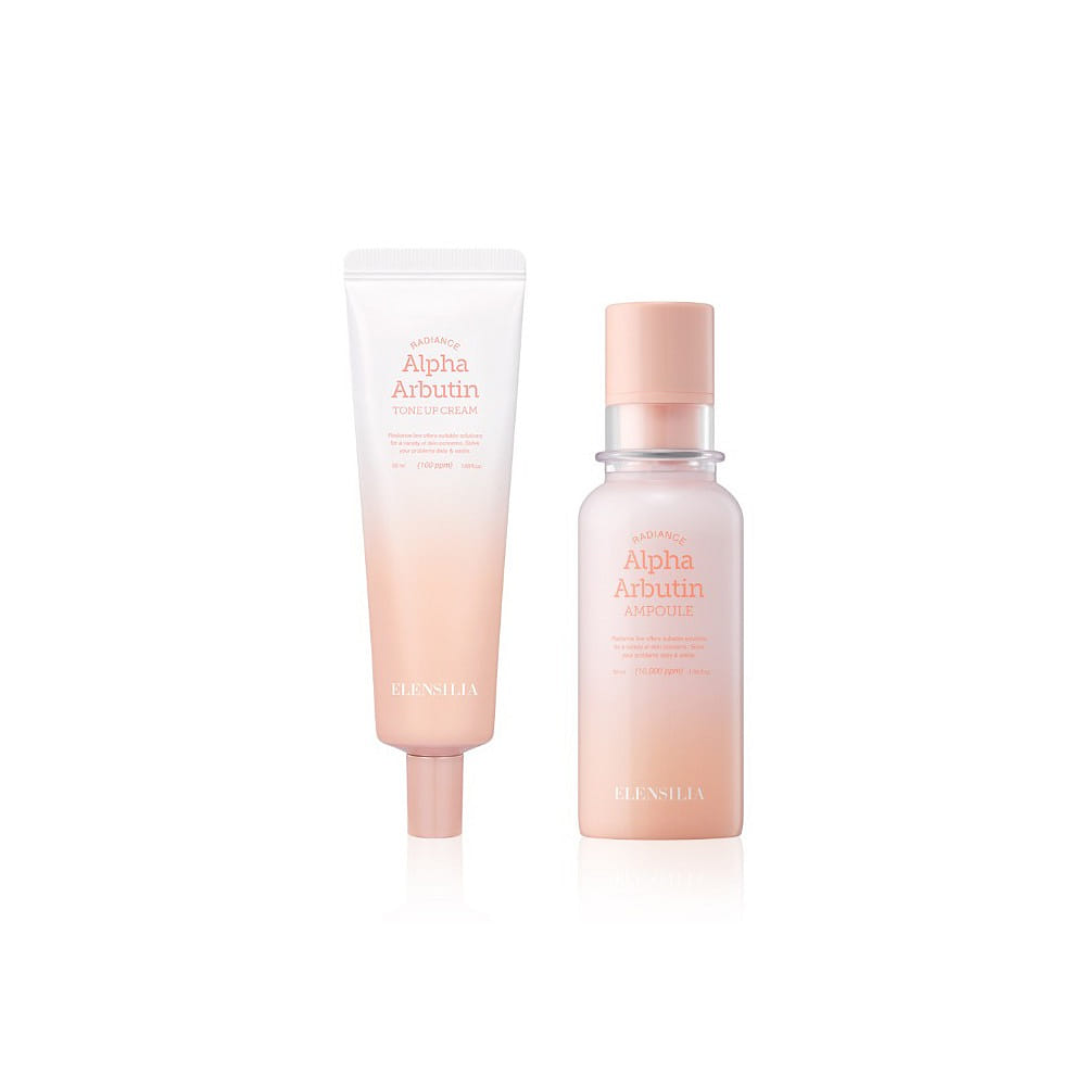 Elensilia Radiance Alpha Arbutin Ampoule & Tone Up Cream Trial 10 밀리리터