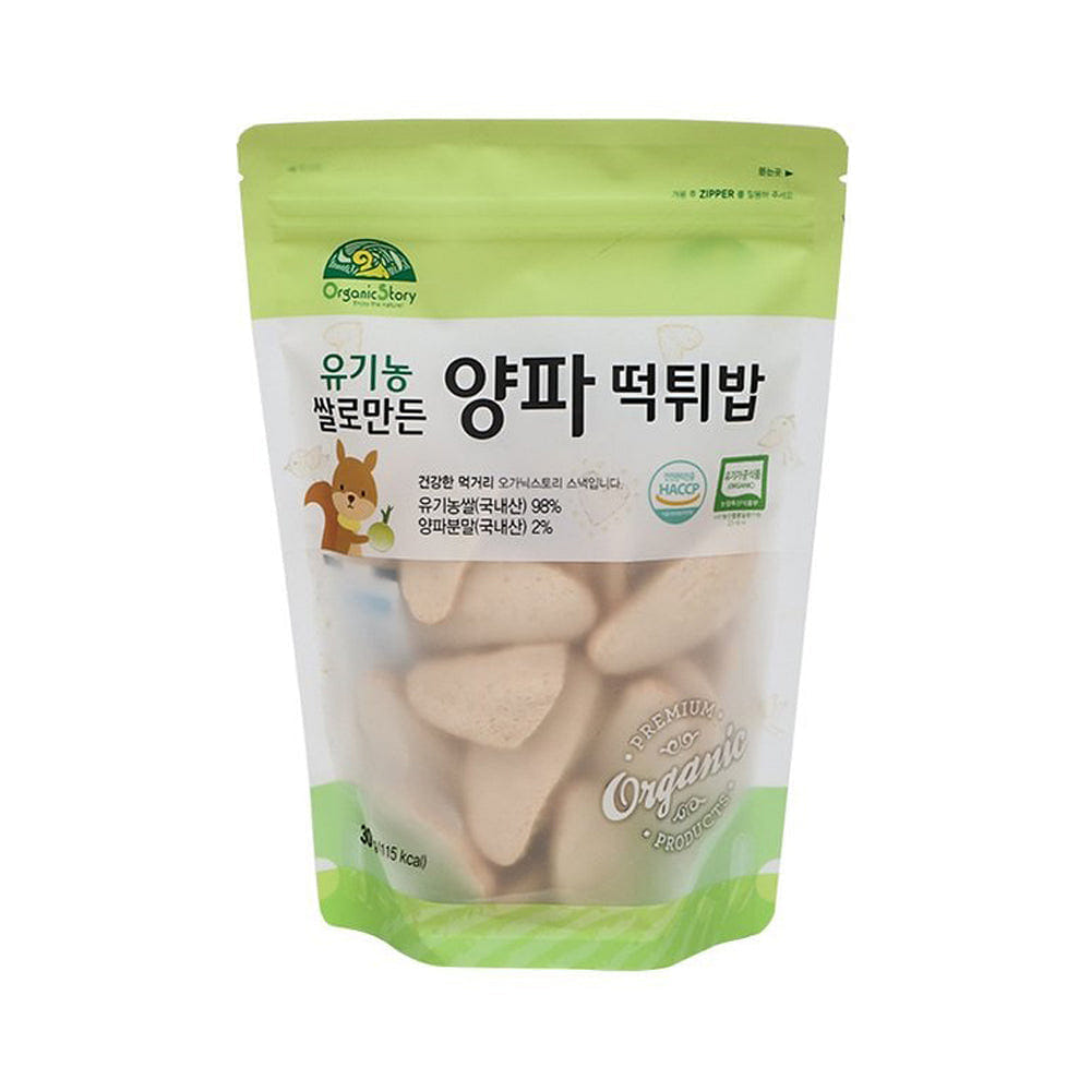 오가닉 스토리 유기농 쌀로 만든 양파 떡튀밥 30g 1 개
