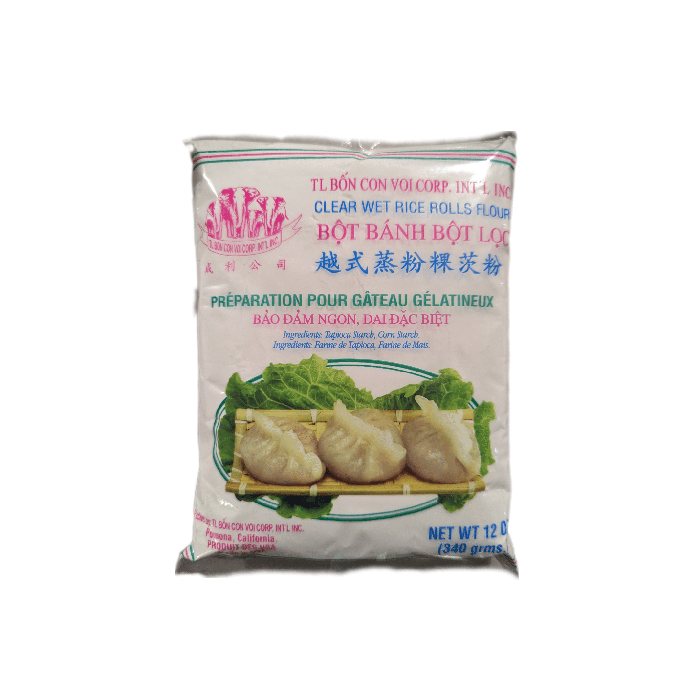 Bot Banh Bot Loc 透明溼米卷麪粉 1 份