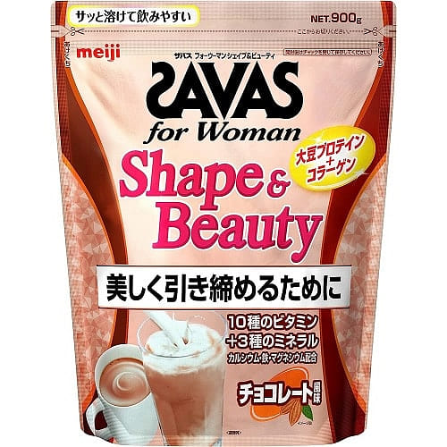 【日本直邮】MEIJI明治SAVAS巧克力蛋白粉 900 克