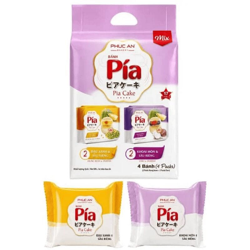 Pia Cake Mix (Mung-Taro-Durian-Egg) 1 pack