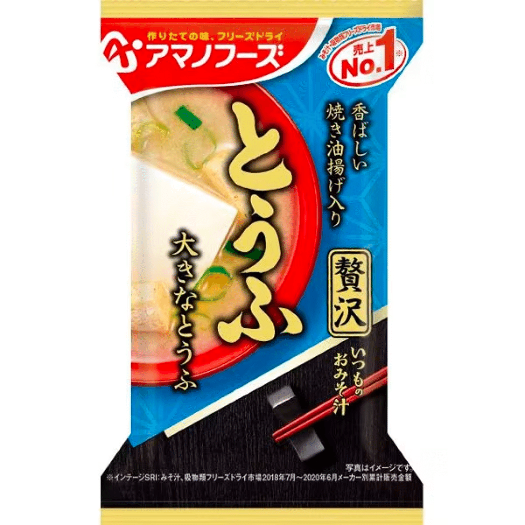 天野食品 普通味噌汁 高級豆腐 10.5g 1 个