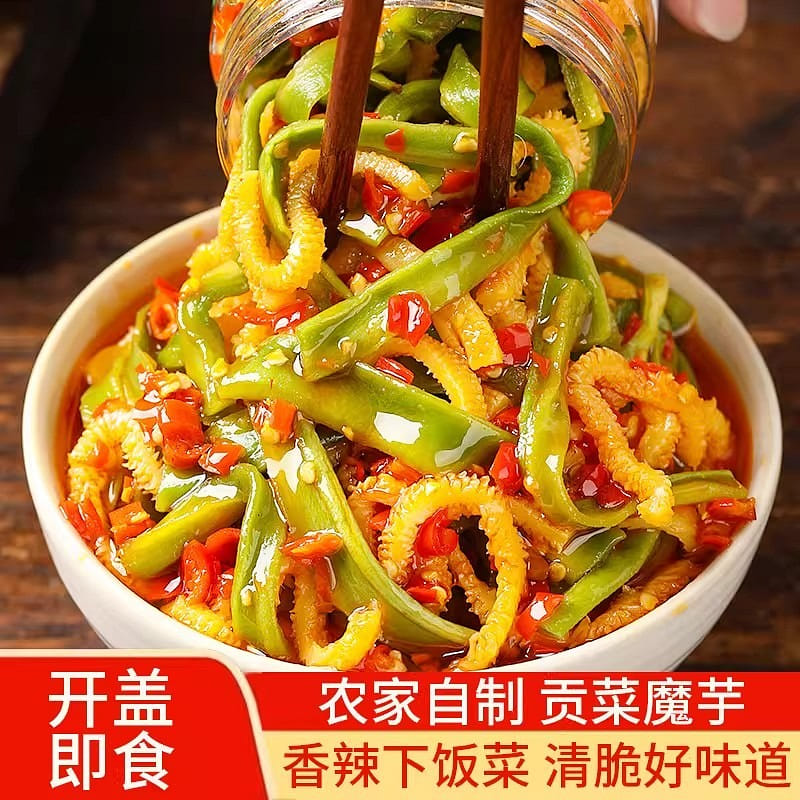 Konjac and preserved mustard greens, a spicy and c 280 g