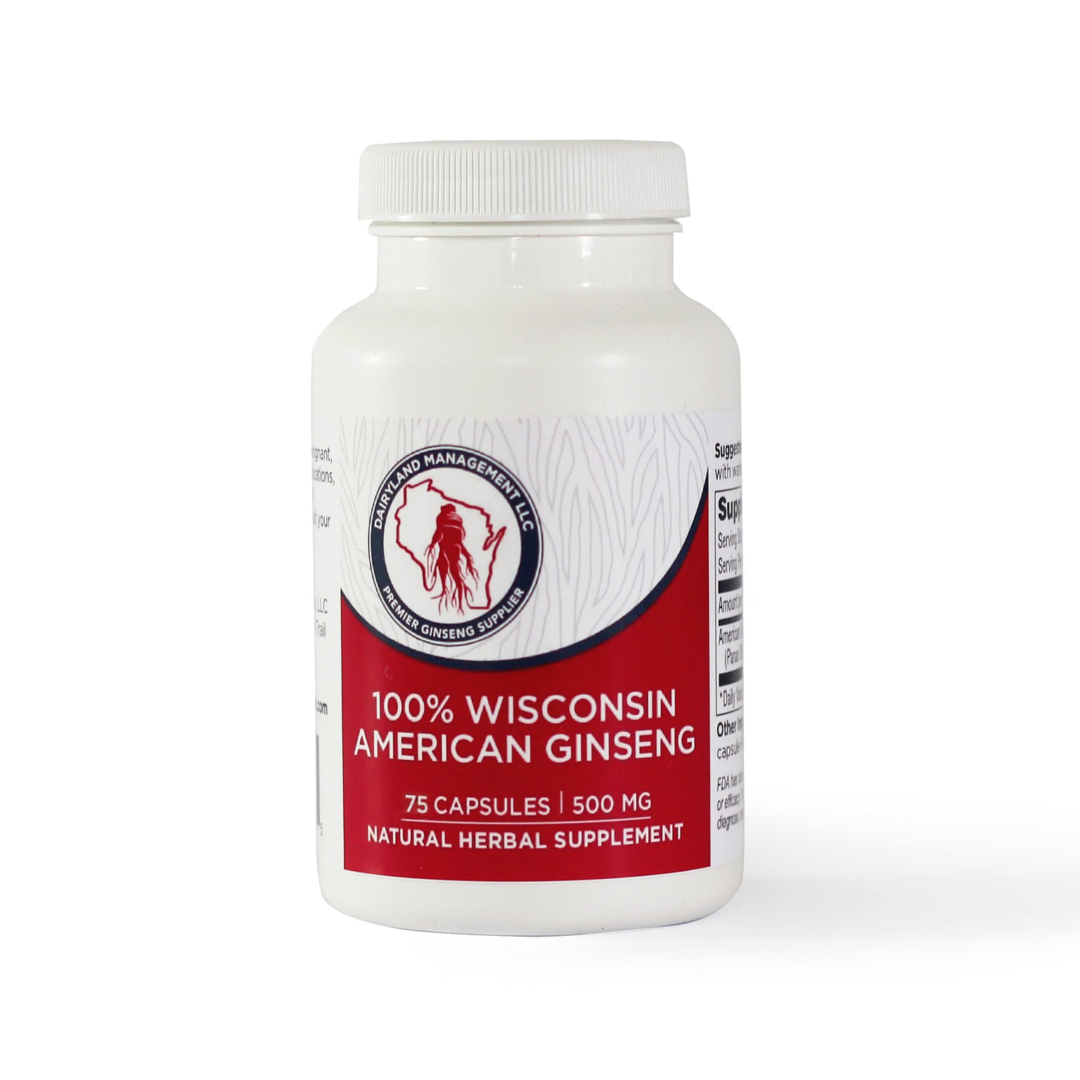 American Ginseng Capsules -500 mg. Potent Ground Ginseng Root - No Fillers, Binders or Other Additives. Big Bundle-6 Bottles 1 個