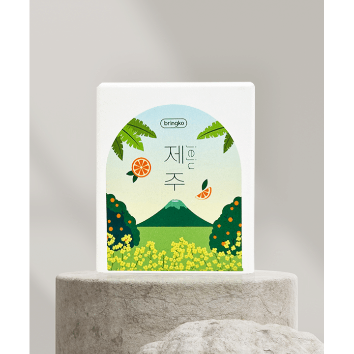 [Ships from U.S.] Bringko Car Air Freshener + 2 Ceramic Freshener Tablets Jeju 1 케이스