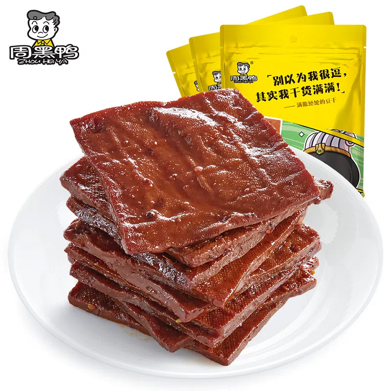 Zhou black duck dried tofu120g*1bag 120 กรัม
