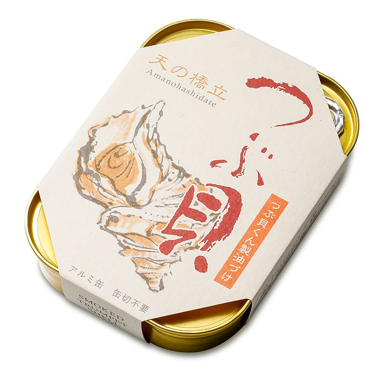 Canned Food Whelk Smoked Oil Amanohashidate 105g 1 ส่วน