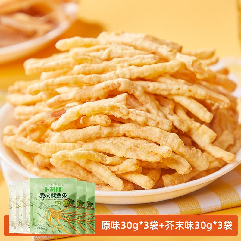 [6 bags of original + mustard flavor 2 flavor combination] Buqi crispy Fried shr 180 g