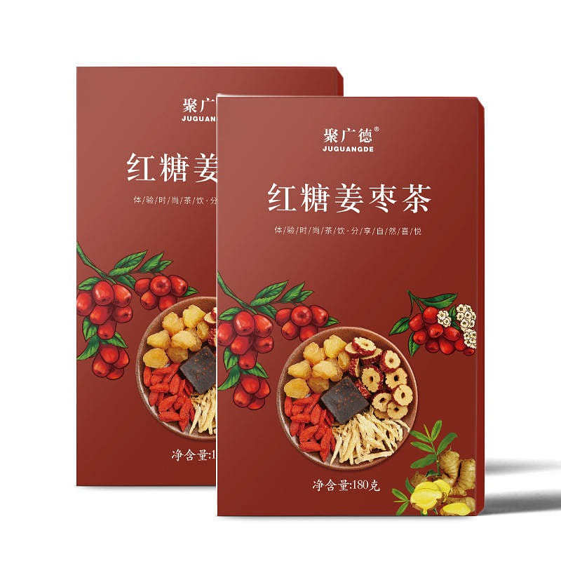 Juguangde brown sugar, ginger and jujube tea, good raw materials, full cup to se 180 g