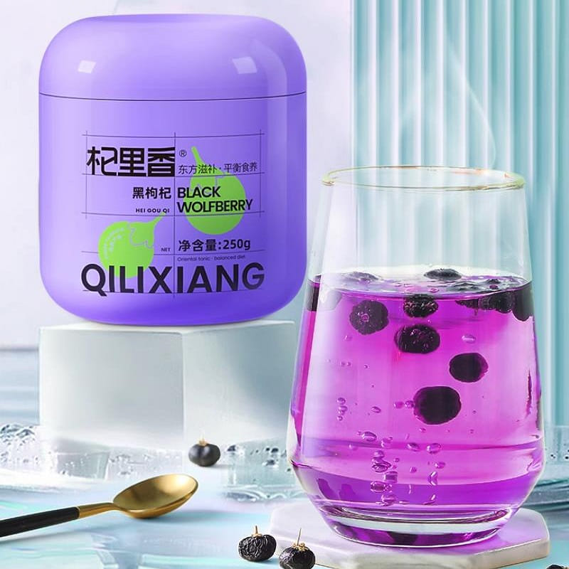 Goji Lixiang large fruit black wolfberry Qinghai black wolfberry 250g first crop 250 g