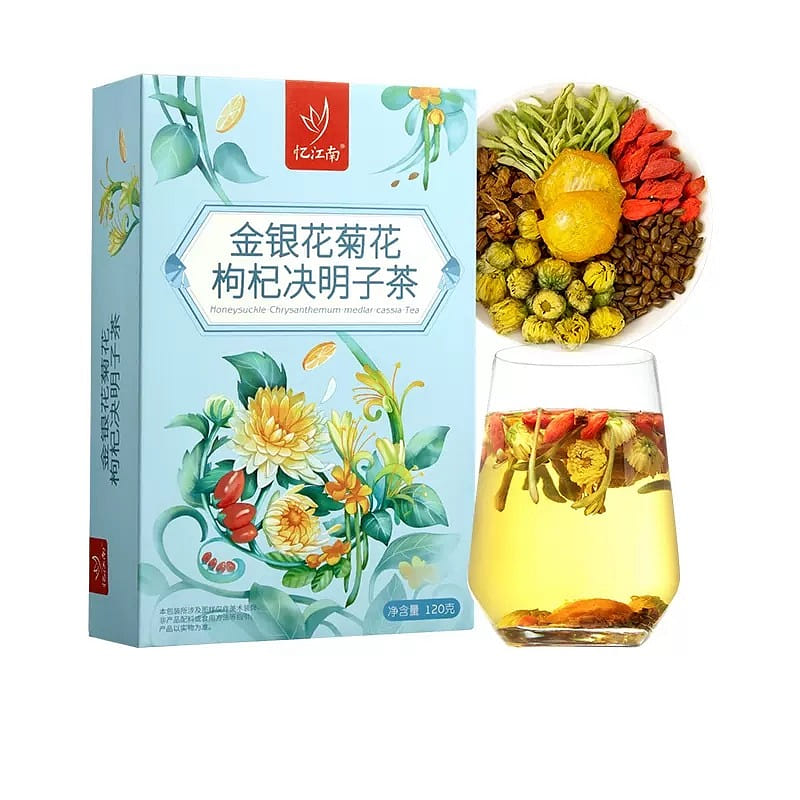 Yijiangnan Jinyinhua Chrysanthemum Wolfberry Cassia Tea 120g 120 그램