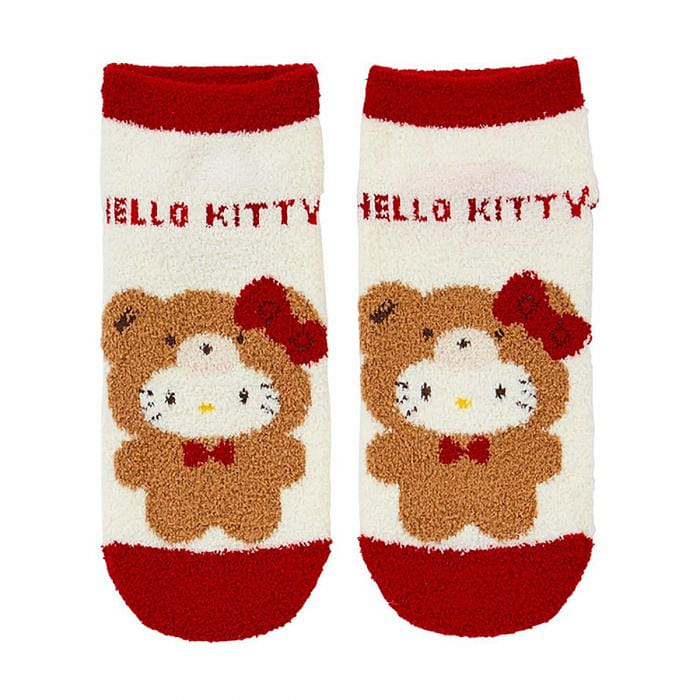 Japan Sanrio Hello Kitty Fluffy Socks Red 1 개