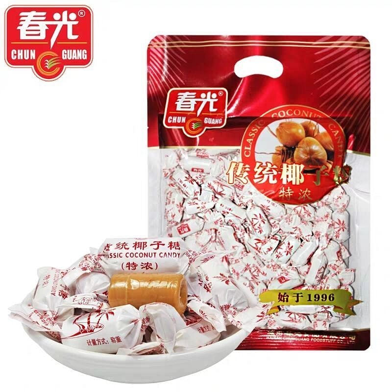 春光海南特浓椰子糖老式糖果椰汁硬糖解腻零食250g 250 克