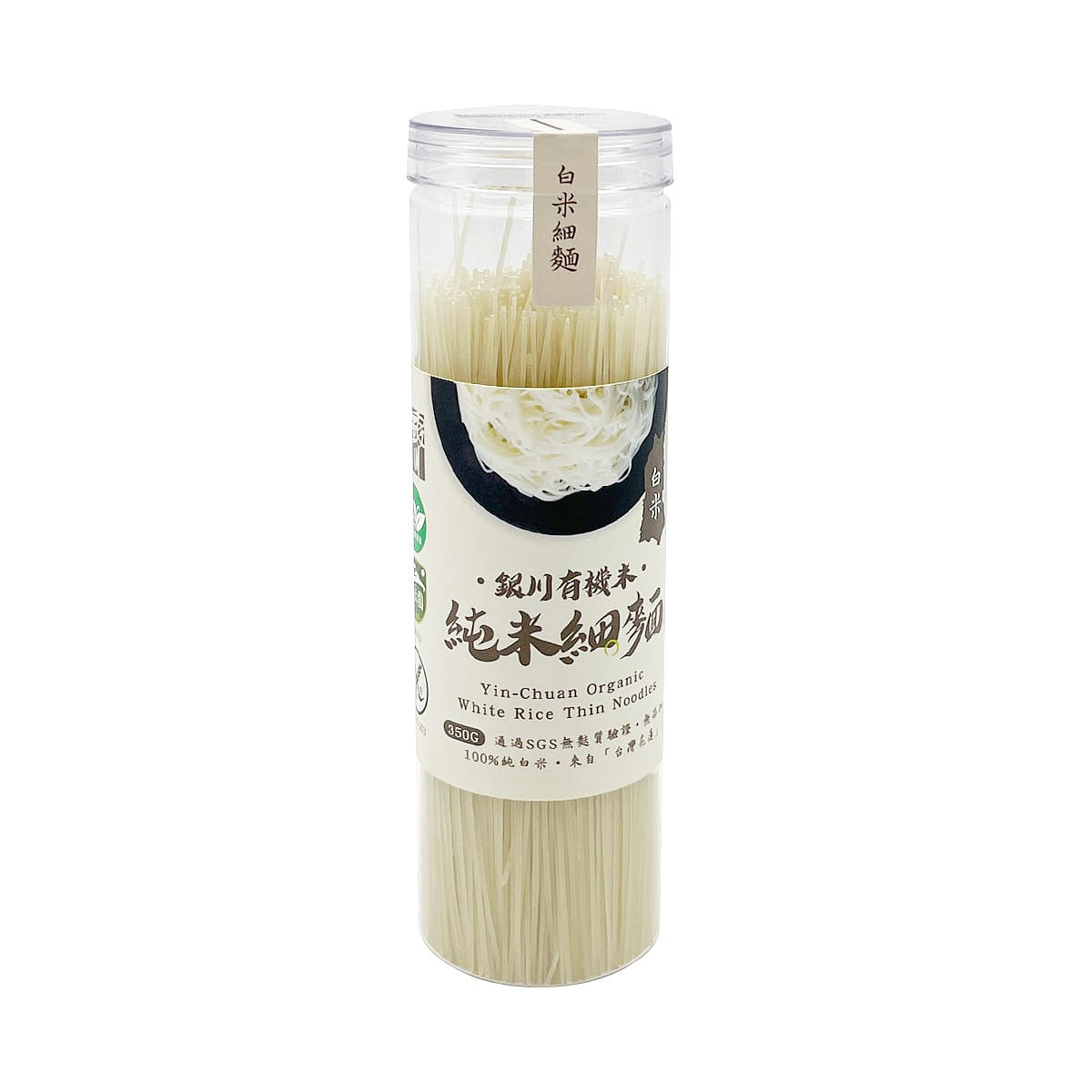 YIN CHUAN Organic White Rice Thin Noodle 350 그램