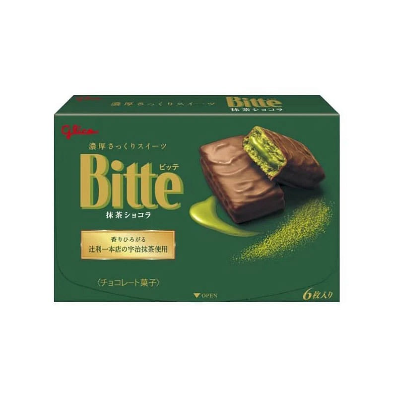 Glico Bitte Matcha Chocolate Pie 6pcs 1 개