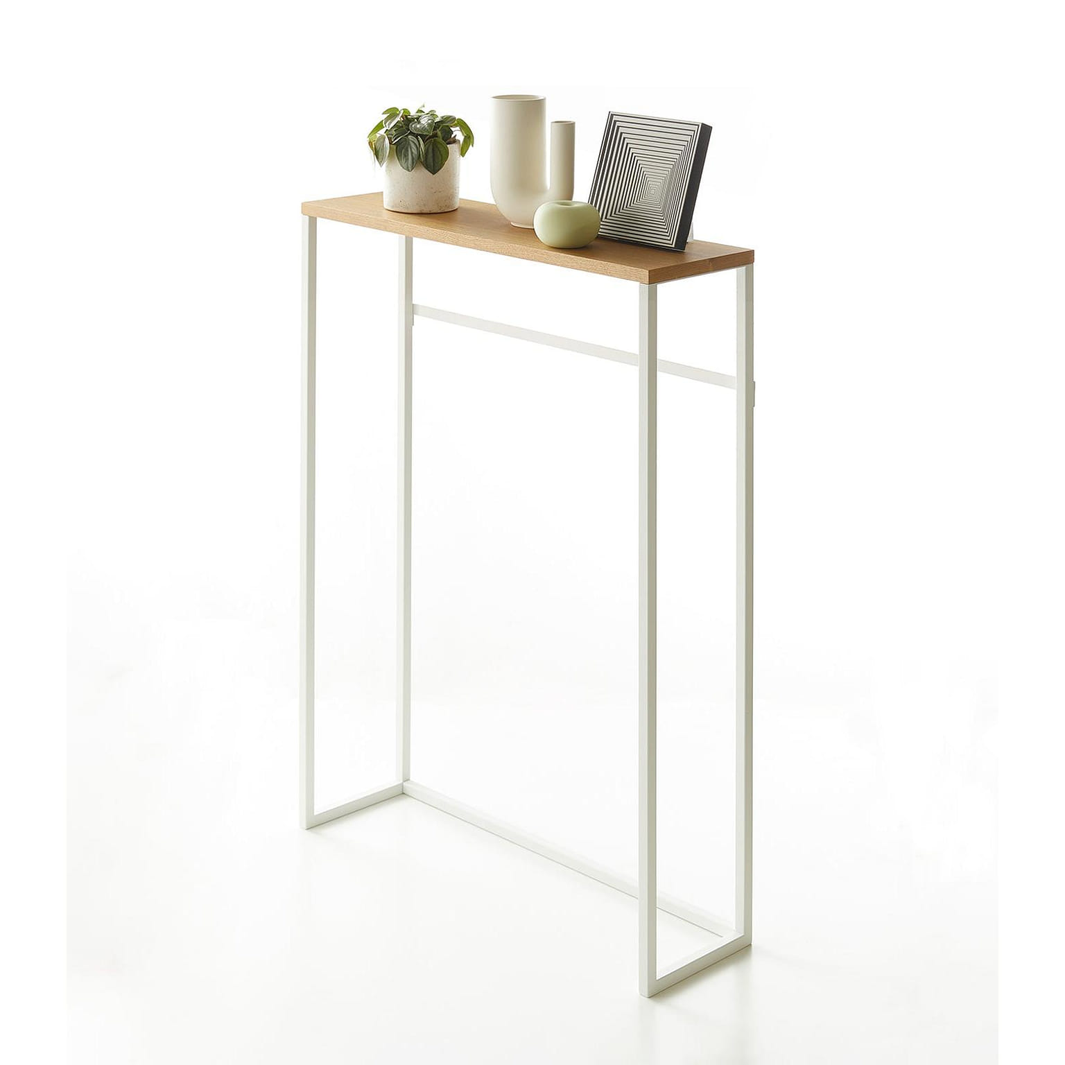 Narrow Entryway Console Table (32" H) Steel White 1 개