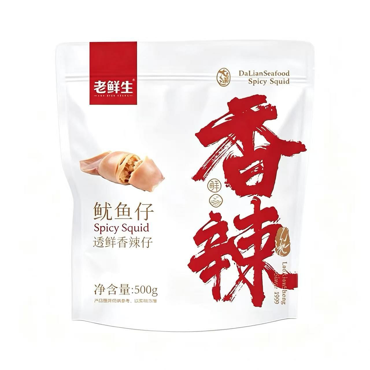 Lao Xiansheng Spicy Baby Squid with Seeds 500g 1 pack