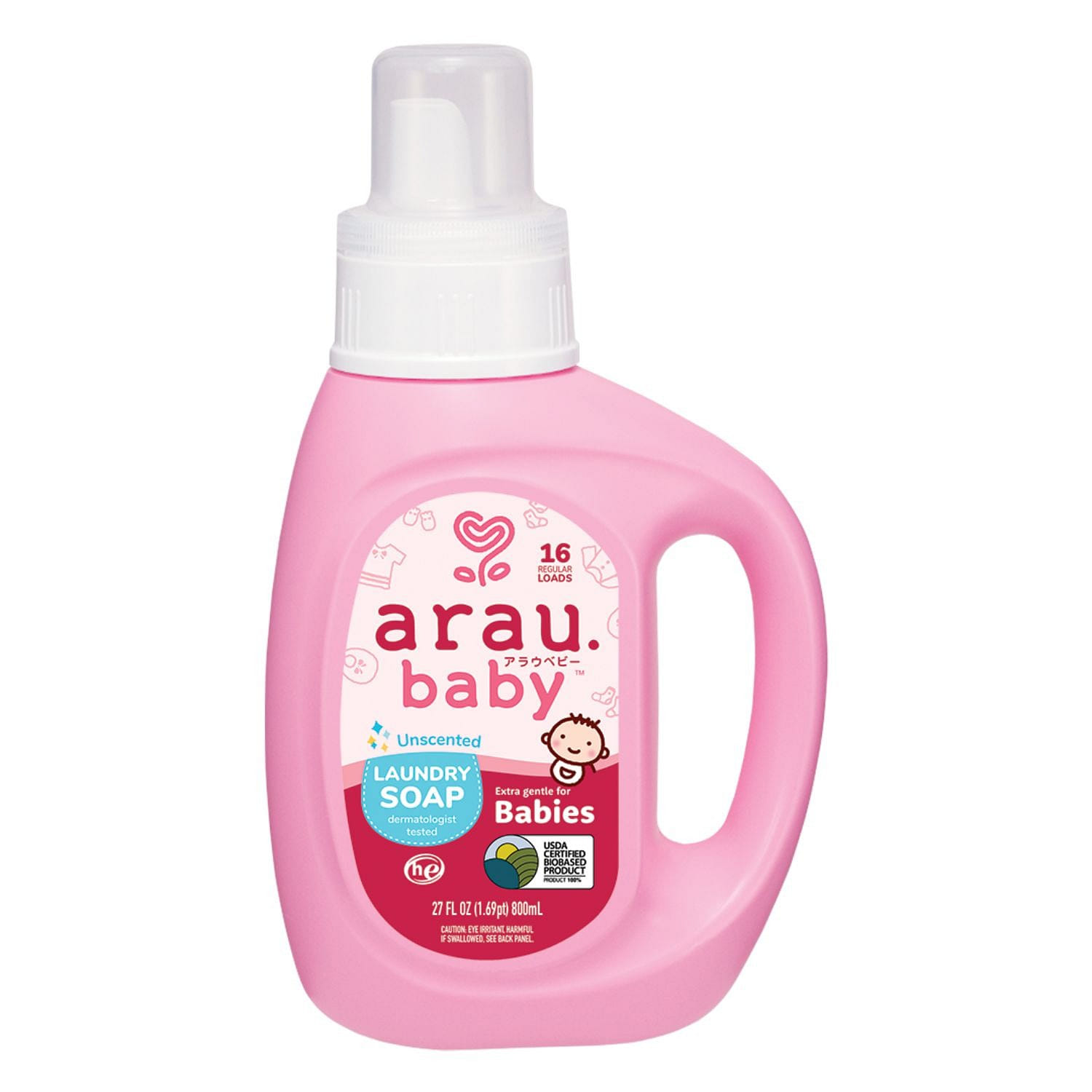 Arau Baby Liquid Laundry Soap - Unscented 27 액량 온스