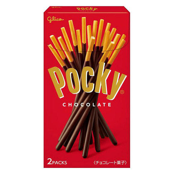 Glico Pocky Chocolate Sticks 2 packs 1 box