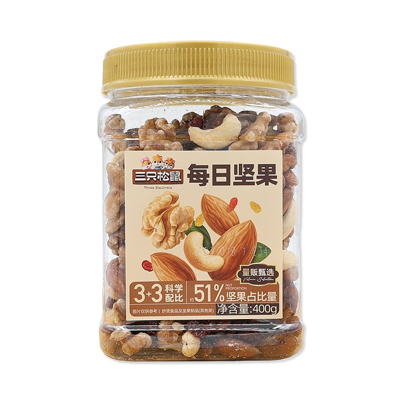 쓰리 스쿼럴 데일리 넛츠 400g 1 캔