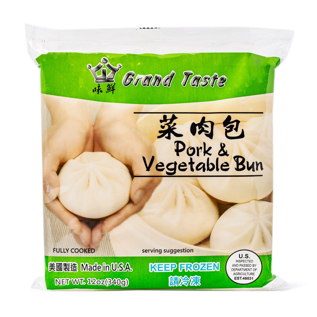 Grand Taste 대만식 돼지고기 만두 냉동 4p 340 그램