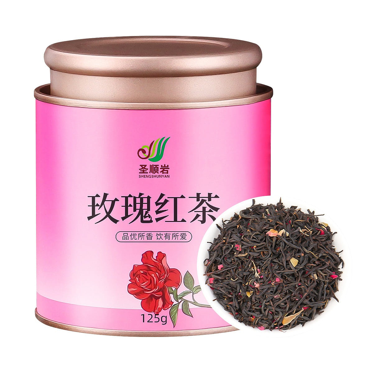 Black tea rose Zhengshan Xiaochong osmanthus oolong tea Luzhou-scented flowertes 125 g