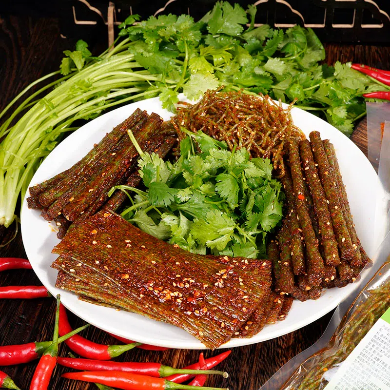Coriander spicy strips mix 4 packs of 60g 240 그램