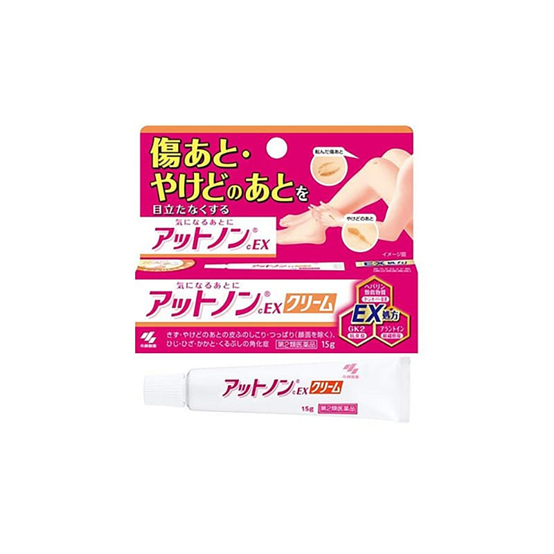 (第2類医薬品)アットノンEX クリーム ( 15g )/ アットノン ( 傷あと やけどあと ヘパリン類似物質 ) 1 個
