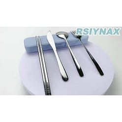 5件套餐具套装 包含筷子,餐刀,餐叉,勺子,收纳盒 1 份