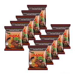 MAMA Noodles Beef Stew Instant Spicy Noodles Delicious Thai Flavors pack of 10 1 each