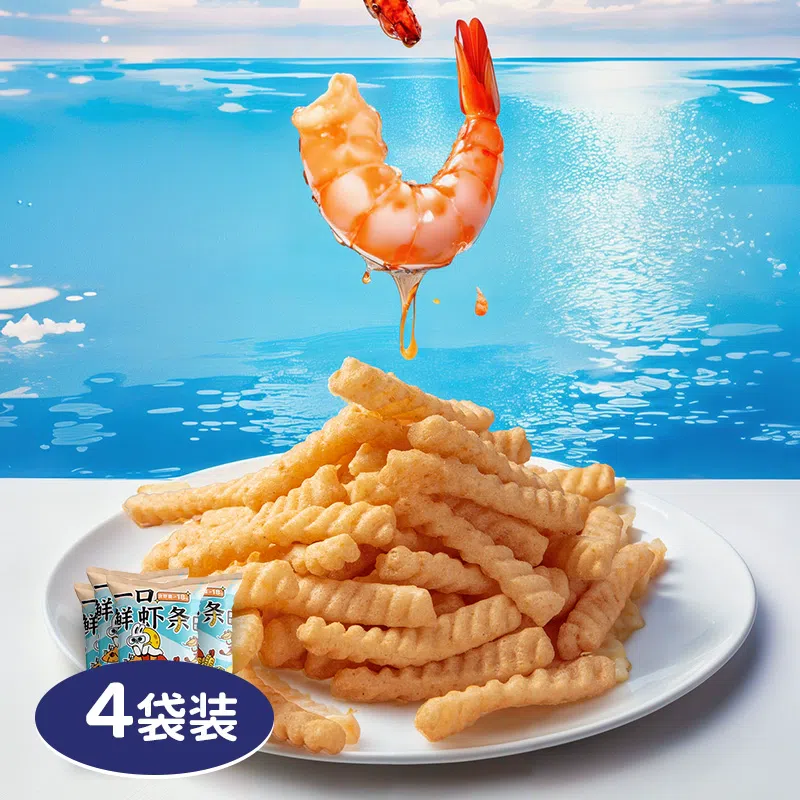Original Flavor Shrimp Sticks 30g * 4 bags 120 g