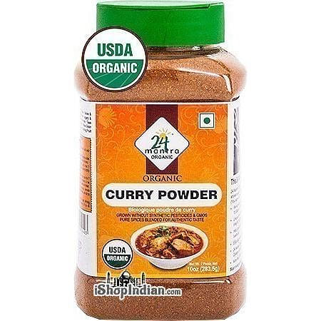24 Mantra Organic Curry Powder - 10 Oz Jar 10 ออนซ์