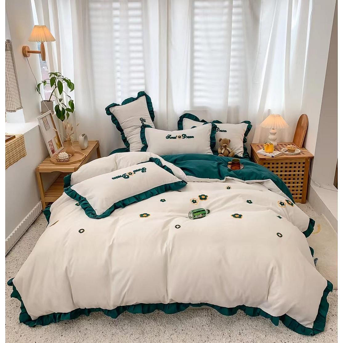 [Sleeplus]Brushed washed cotton panels Sweet Dream queen size 1 phần