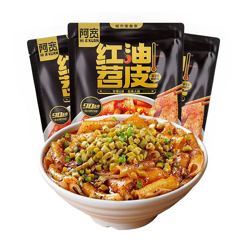 Spicy Red Oil Sweet Potato Noodles Barbecue Flavor 210 g