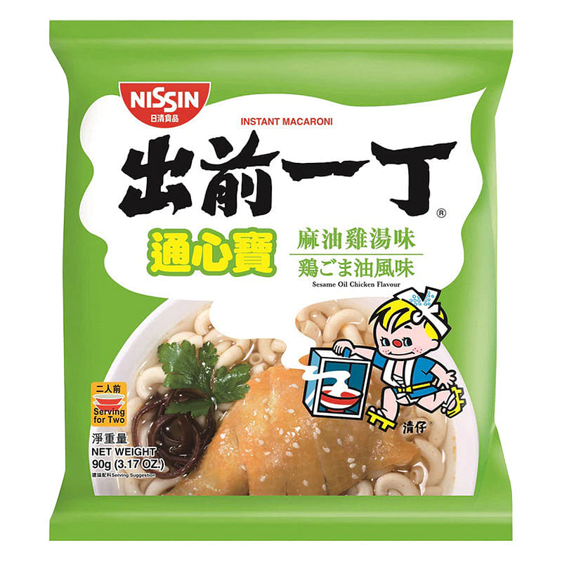 NISSIN Macaroni Chicken w/ Sesame Oil Flv 90g 1 each