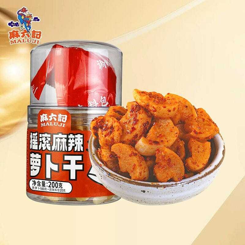 麻六记摇滚麻辣萝卜干200g*3瓶 600 克
